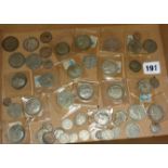 Large quantity of British coins, some silver