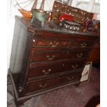 Georgian oak chest of drawers