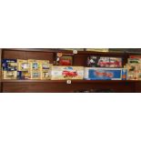 Corgi Classics and Lledo die-cast vehicles, all boxed (one shelf of 17)