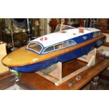 Scratch built wooden model of a 48" Huntsman cabin cruiser