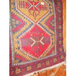 Old Persian red ground rug