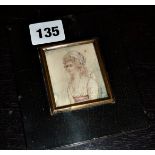 Victorian portrait miniature of a lady signed "Butler"