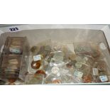 Box containing quantity of various British coins