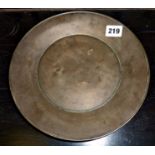 Chinese bronze incised dish