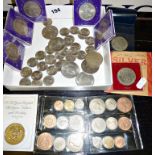 Collection of British coins, commemorative crowns etc.