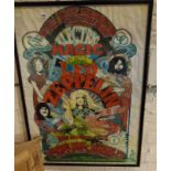 Led Zeppelin poster for Empire Pool Wembley 1971 - a Limited Edition reproduction with inset