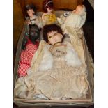 Five various dolls