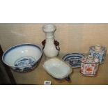 Six pieces of 18th c. and later Chinese porcelain