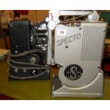 Two Specto Ltd 9.5mm film projectors in case
