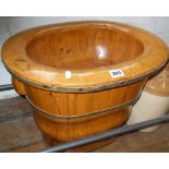 Chinese wooden two section baby's bath