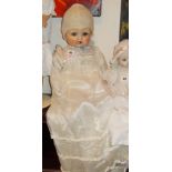 German Armand Marseille baby doll with composite head & fabric body