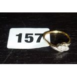 18ct gold and diamond ring