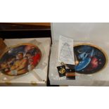 10 original Star Trek commemorative plates from The Hamilton Collection by Thomas Blackshear II, all