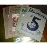 WW1 Bruce Bairnsfather "Fragments" booklets (4)