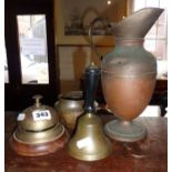 Reception desk bell and three other items