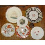 Assorted 19th c./Victorian and later china plates etc. (7)