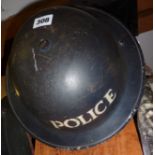 WW2 Police tin helmet