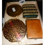 A Stratton compact, trinket boxes etc.