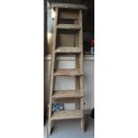 Old pine step ladders