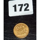 Gold 1898 Half Sovereign