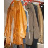 Vintage clothing: Classic 1970's suede and leather jackets by Lord John. Ian Mankin at Harrods