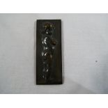 V Canale - a uniface plaque 'L'Enfant' after Bouchardon, unsigned, circa 1920, 7.5 cm x 2.