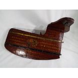 Rowing interest - Royal Regatta, Henley 1907, a rowing boat rudder with applied decoration,