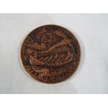 A cast toned bronze medal commemorating the bi-centenary of the launch of 'the original' lifeboat