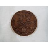 A toned bronze medal commemorating 800 years of Mayoralty 1189-1989 issued in a limited edition