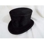 A gentleman's top hat, Christies of London, PA Kinley Hatter and Hosier of Wigan,