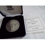 The British Numismatic Society Silver Centenary Medal designed by Danuta Solowiej-Wedderburn,