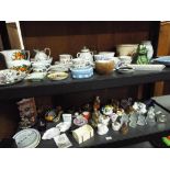 A very large quantity of predominantly glassware and ceramics to include Wedgwood Jasperware