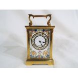 A 20th century, 8-day, timepiece carriage clock,