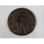 Karl Goetz (German) - a cast bronze medal by Karl Goetz commemorating the sinking of the SS