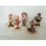 Goebel / Hummel - five figurines,