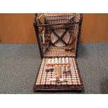 a good quality Harrods picnic basket