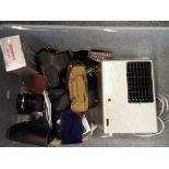 A good lot of photography equipment to include a Chinon CA-4 camera, a Miranda lens,