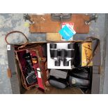 A good mixed lot of vintage camera equipment to include a Bolex zoom reflex camera,