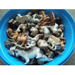 Wade - a large collection of Wade Whimsies and other miniature ceramic figurines depicting animals