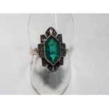 A lady's stone set dress ring,