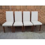 Four modern upholstered dining chairs Est £15 - £20