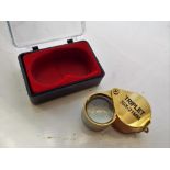 A jeweller's loupe, 30 x magnification,