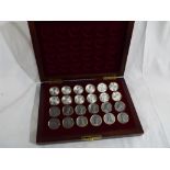 A wooden cased set of The Battle of Waterloo Checkers (draughts) - (La Bataille de Waterloo Jeu de