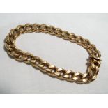 A 9 carat gold chain with safety catch, stamped .375, approx 19.