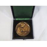 Pierre Charles Lenoir (French 1879-1953) - a historic bronze art medal, Genêt D'Or,