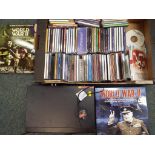 A collection of over 70 compact disc,