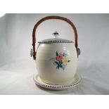 Poole Pottery - a lidded biscuit barrel