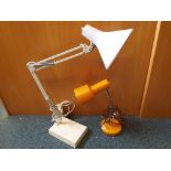 An anglepoise lamp and one other (2)