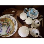 A good lot to include two teapots by Arthur Woods,