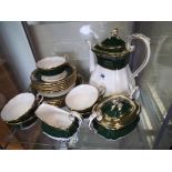 Spode - a 20-piece coffee set decorated in the Harrogate pattern comprising coffee pot, sucrier,